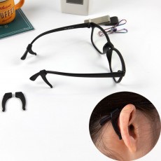 안경 귀걸이 흘러내림 방지 실리콘 귀받침 검정1P