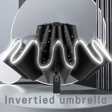 거꾸로 자동 우산 암막 튼튼한 UV차단 3단 반전 우산
