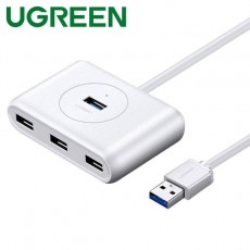 Ugreen U-20283 USB3.0 4포트 허브(유무전원/1m/화이